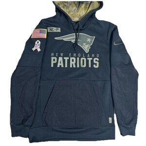 2020 New England Patriots NFL Nike Salute to Service Hoodie Sweatshirt Small